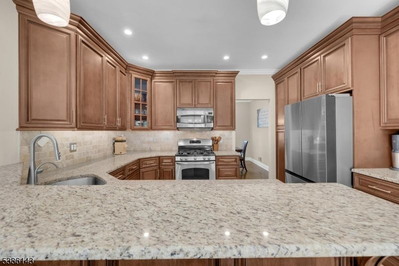 Interior, Kitchen, Recessed Lighting, Stainless Steel Appliances