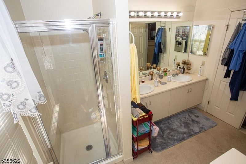 Bathroom, Dual Sink Vanities, Glass Shower, Interior
