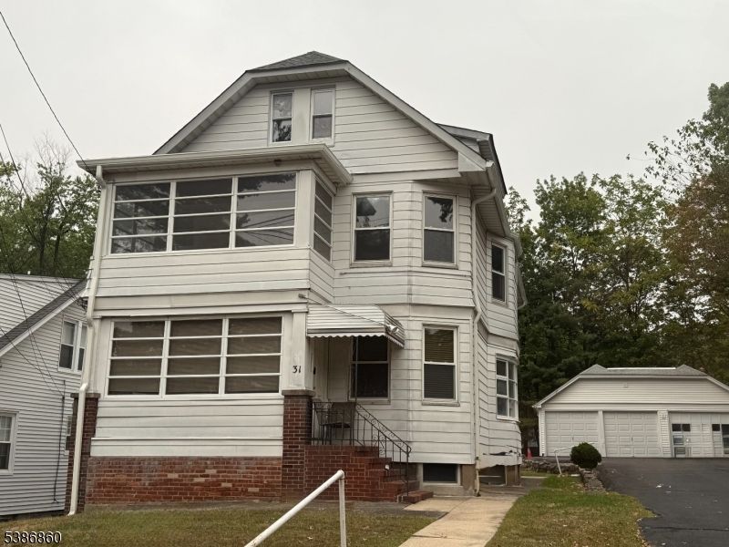 Detached Garage, Exterior, Facade, Brick Facade, Queen Anne Victorian