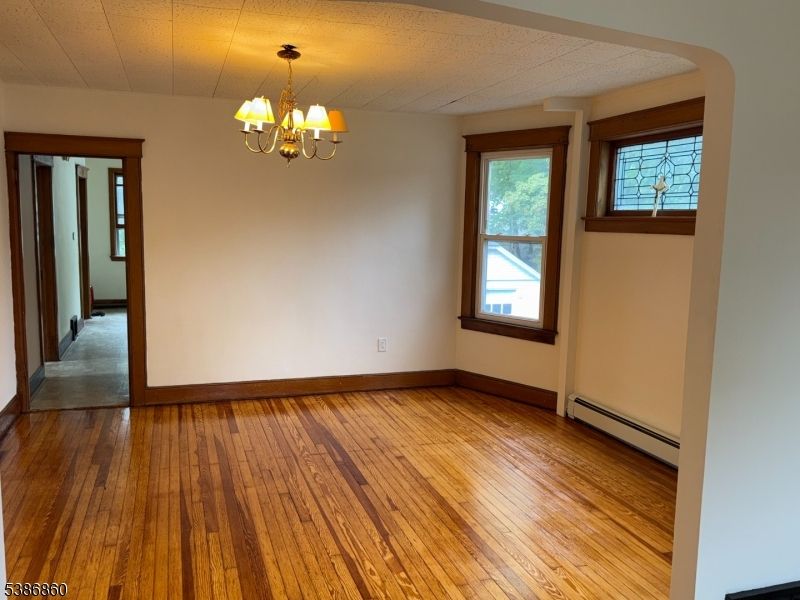 Chandelier, Empty room, Interior, Wood Texture Flooring