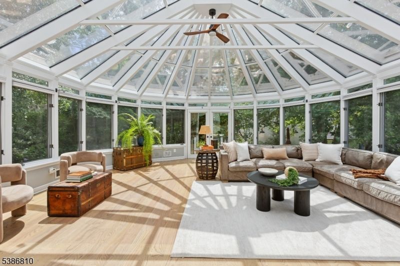 Glass Ceilings, Interior, Living room, Sun Room, Wood Texture Flooring