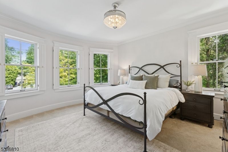 Bedroom, Chandelier, Interior