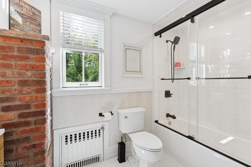 Bathroom, Glass Shower, Interior, Stone Walls