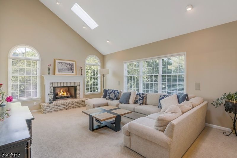 Fireplace, Interior, Living room, Recessed Lighting