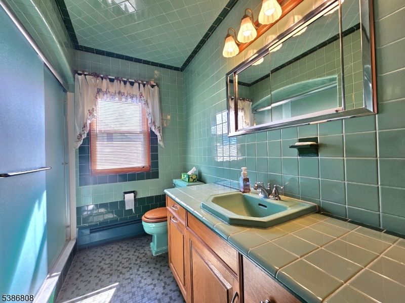 Bathroom, Glass Shower, Interior, Tile Countertops