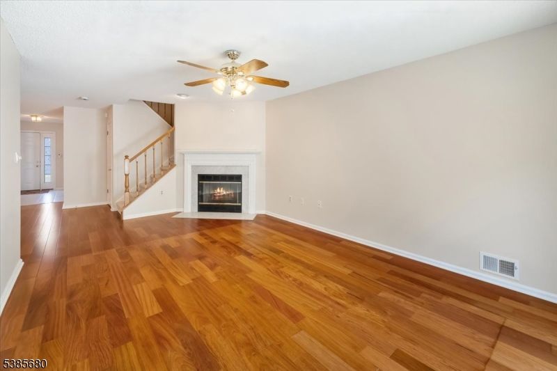 Empty room, Fireplace, Interior, Wood Texture Flooring