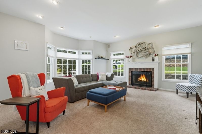 Fireplace, Interior, Living room, Recessed Lighting