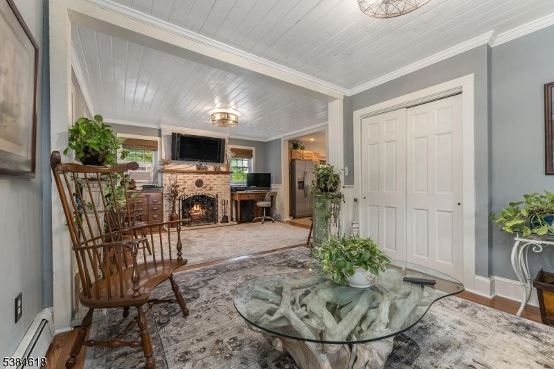 Fireplace, Interior, Wood Texture Flooring