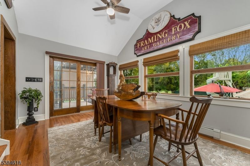 Dining room, Interior, Wood Texture Flooring