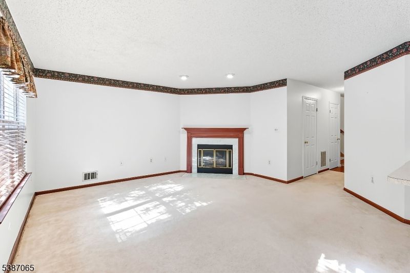 Empty room, Fireplace, Interior, Recessed Lighting
