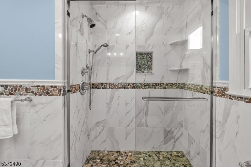 Bathroom, Glass Shower, Interior, Marble Walls