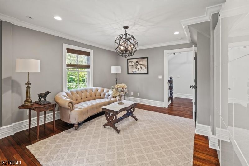 Chandelier, Interior, Recessed Lighting, Wood Texture Flooring