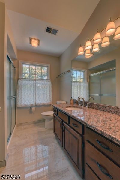 Bathroom, Dual Sink Vanities, Glass Shower, Interior