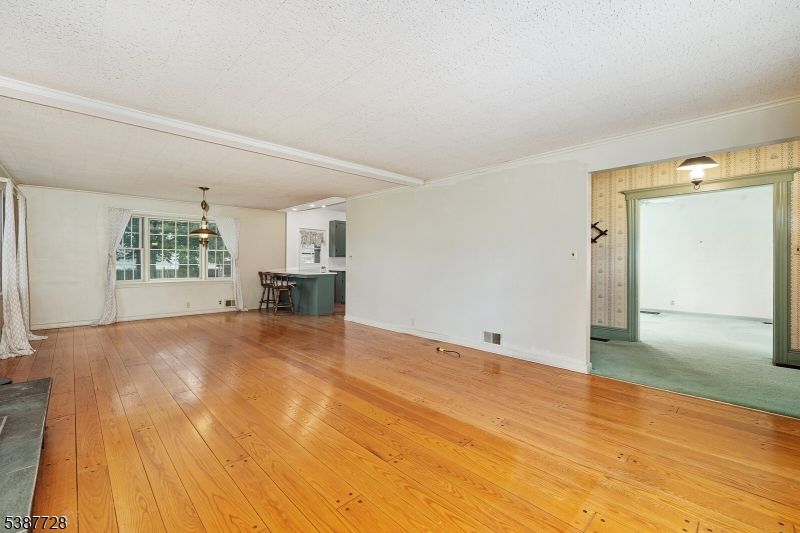 Dining room, Empty room, Interior, Wood Texture Flooring