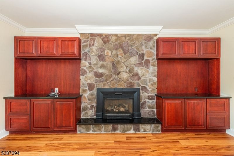 Fireplace, Interior, Stone Walls, Wood Texture Flooring