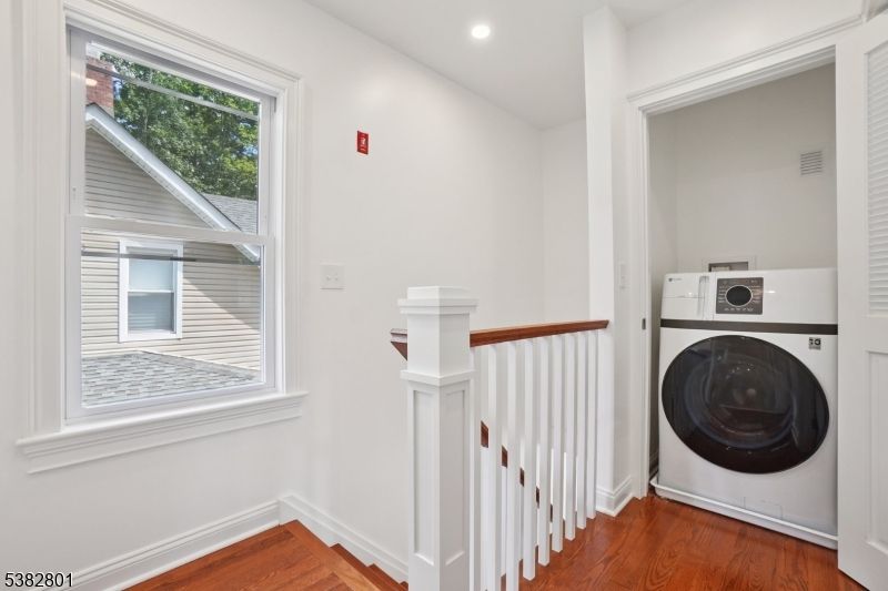 Interior, Recessed Lighting, Utility Closets, Washer, Wood Texture Flooring