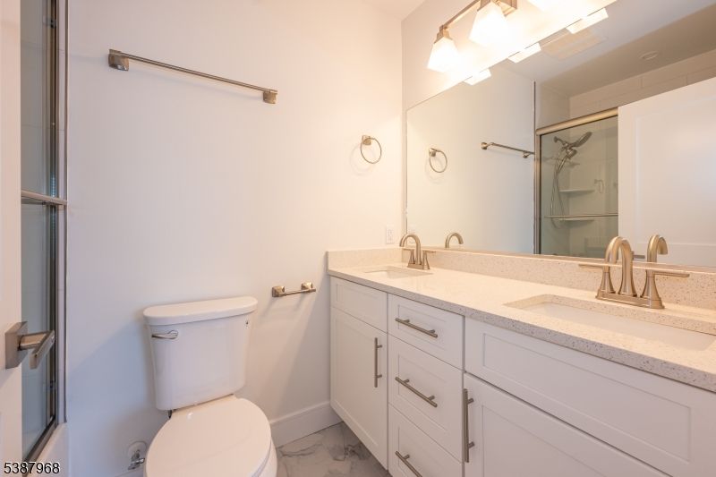 Bathroom, Dual Sink Vanities, Glass Shower, Interior