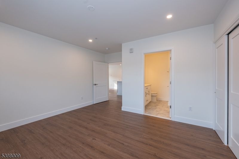 Bathroom, Empty room, Interior, Recessed Lighting, Wood Texture Flooring