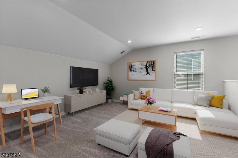 Home Office, Interior, Living room, Recessed Lighting