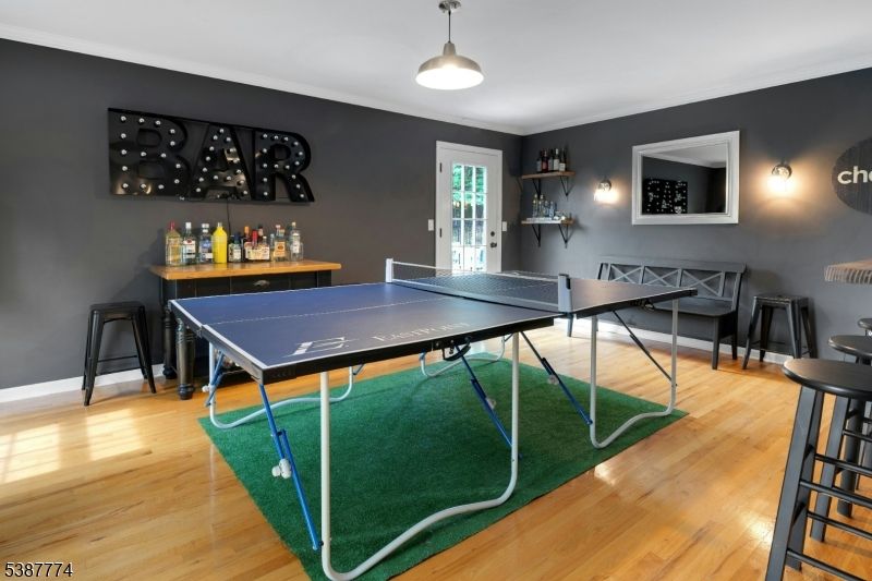 Game Room, Interior, Pendant Lights, Wood Texture Flooring