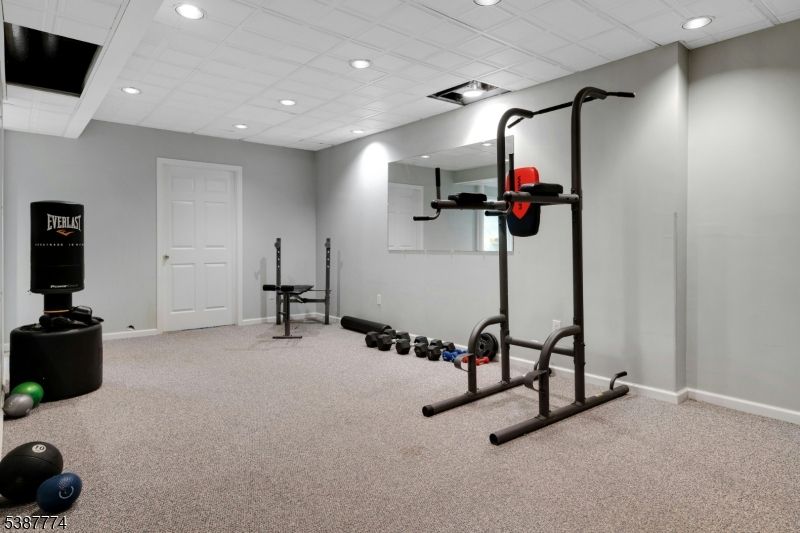 Fitness Equipment, Interior, Recessed Lighting