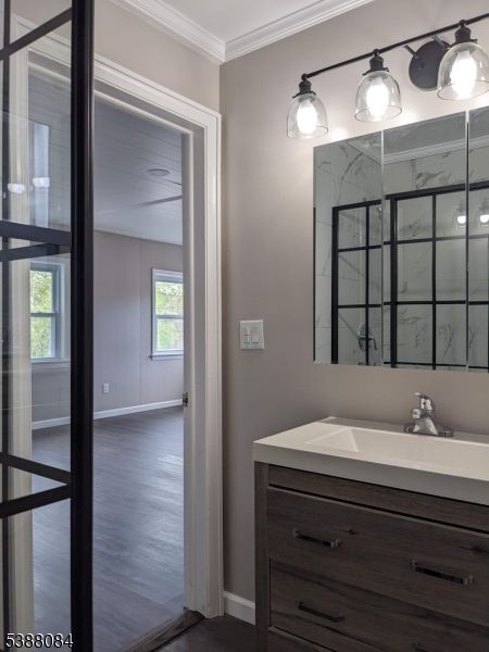 Bathroom, Interior, Wood Texture Flooring