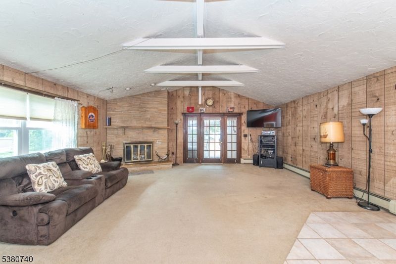 Fireplace, Interior, Living room, Wooden Walls