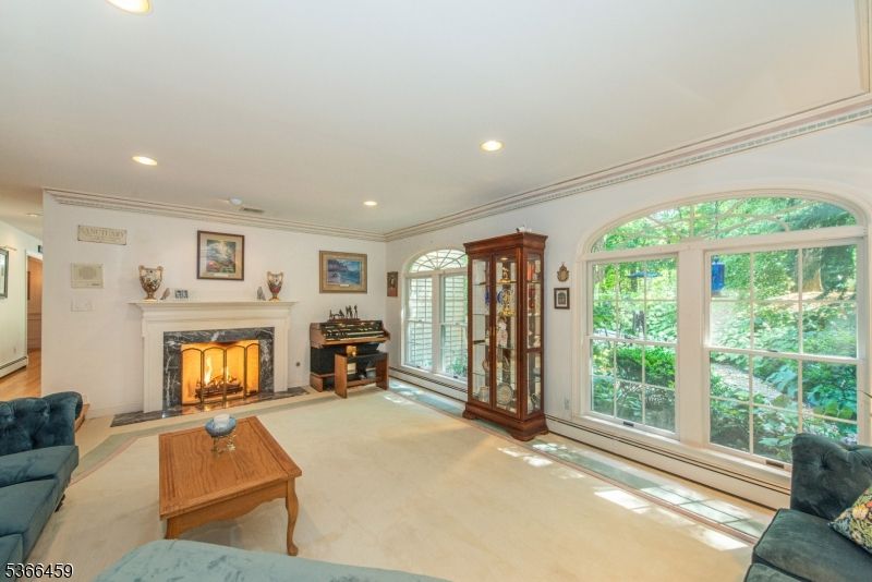 Fireplace, Interior, Living room, Recessed Lighting