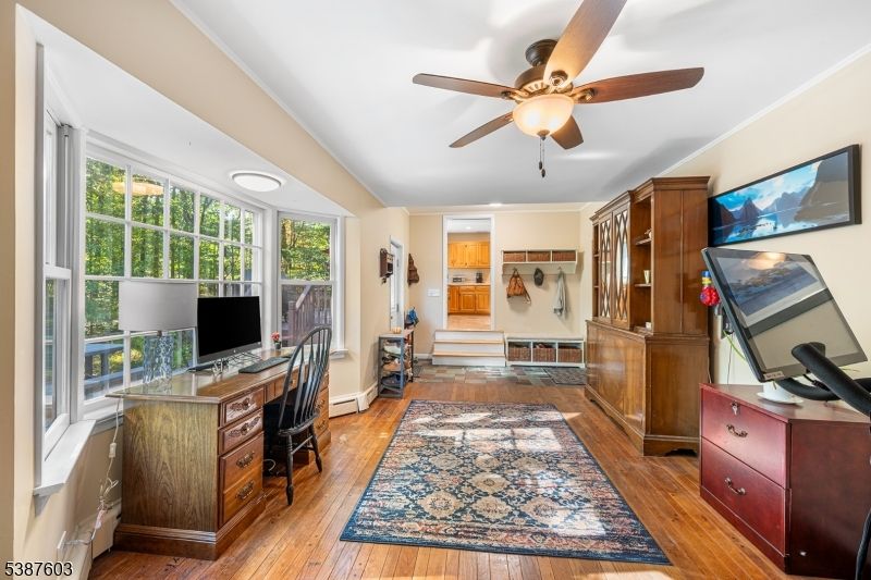 Home Office, Interior, Wood Texture Flooring