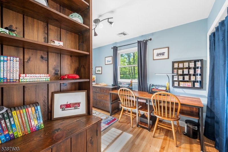 Home Office, Interior, Wood Texture Flooring