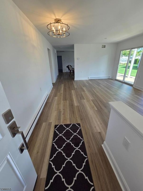 Chandelier, Interior, Wood Texture Flooring
