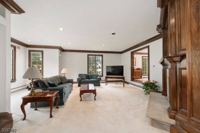 Fireplace, Interior, Living room, Recessed Lighting