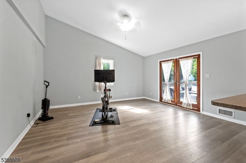 Fitness Equipment, Interior, Wood Texture Flooring