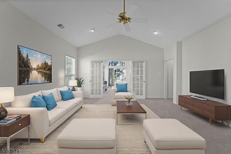 Interior, Living room, Recessed Lighting