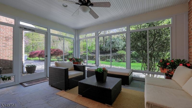 Interior, Stone Walls, Sun Room