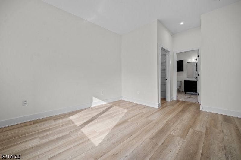 Bathroom, Empty room, Interior, Recessed Lighting, Wood Texture Flooring