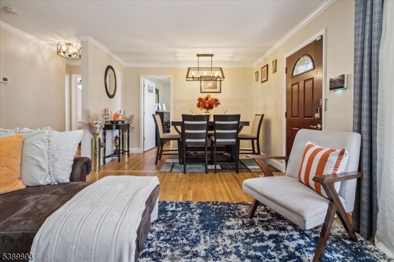 Chandelier, Dining room, Interior, Pendant Lights, Wood Texture Flooring