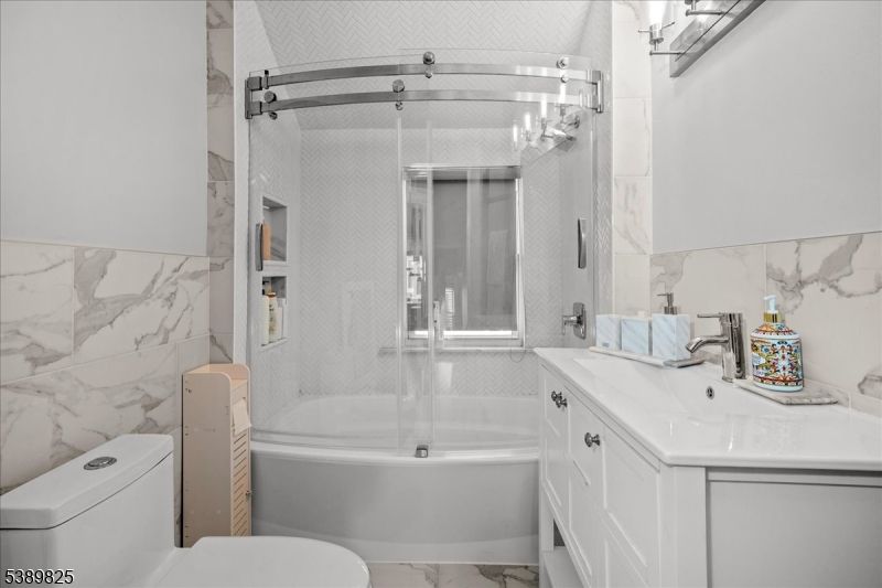 Bathroom, Glass Shower, Interior, Marble, Marble Walls