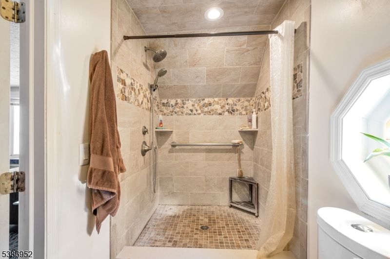 Bathroom, Interior, Recessed Lighting, Stone Walls