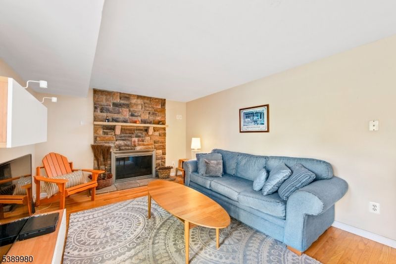 Fireplace, Interior, Living room, Stone Walls, Wood Texture Flooring