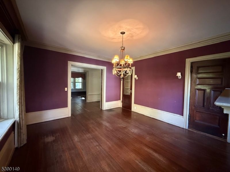 Chandelier, Empty room, Interior, Wood Texture Flooring