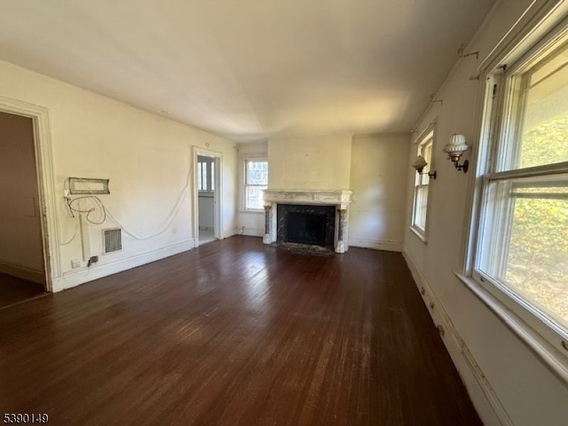 Empty room, Fireplace, Interior, Wood Texture Flooring