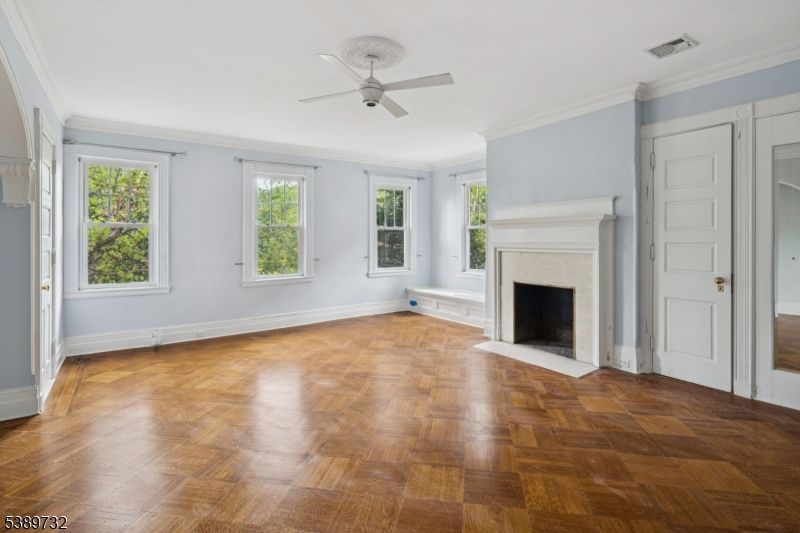 Empty room, Fireplace, Interior, Wood Texture Flooring