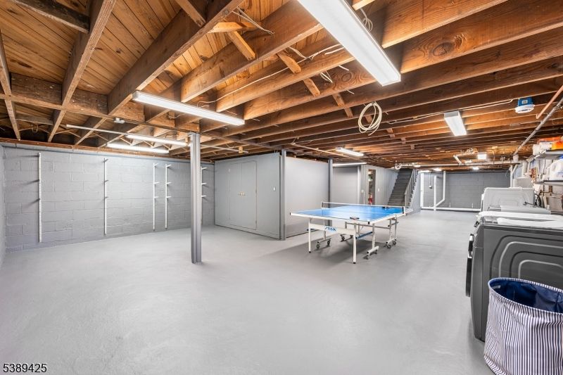 Game Room, Interior, Washer, Wooden Beams, Wooden Ceilings