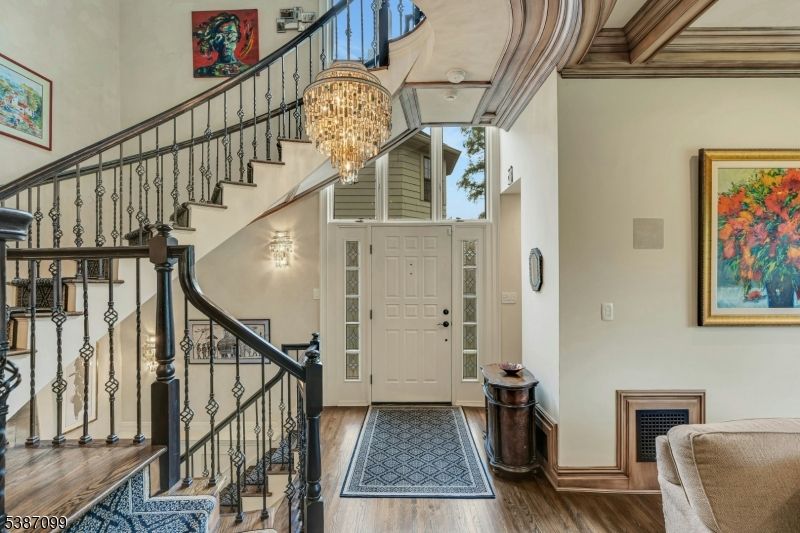Chandelier, Interior, Wood Texture Flooring