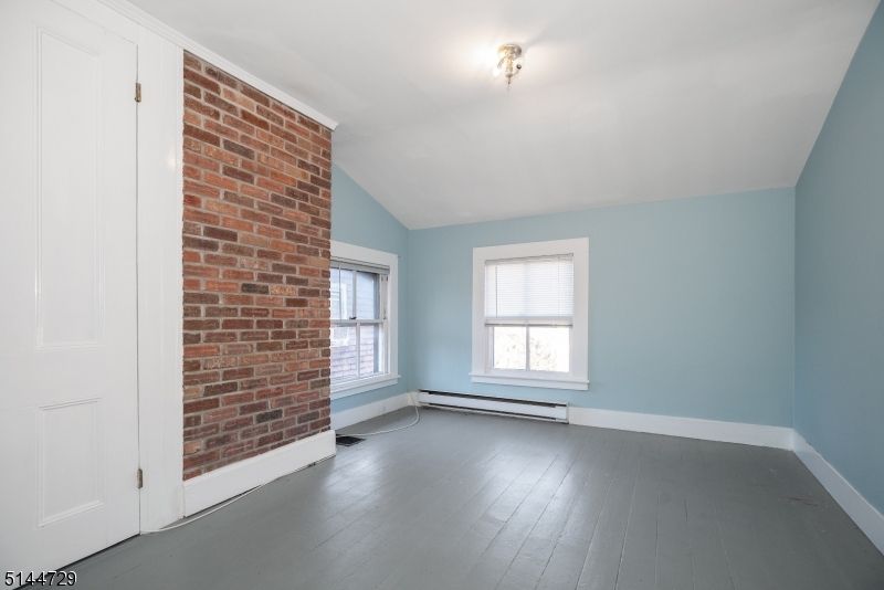 Empty room, Interior, Stone Walls, Wood Texture Flooring
