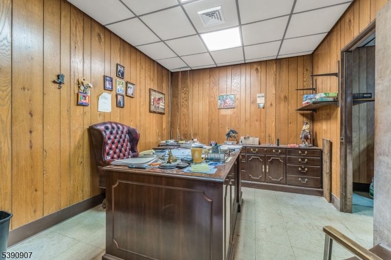 Home Office, Interior, Wooden Walls