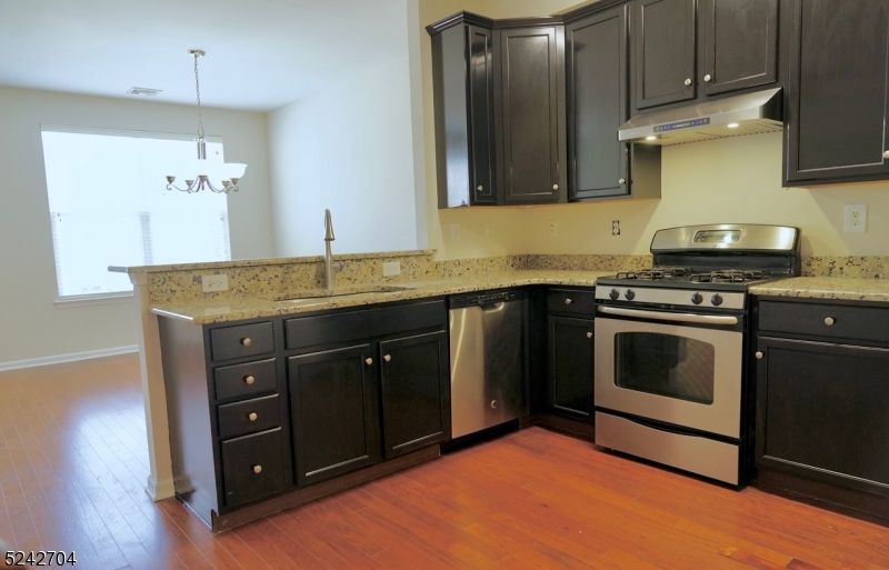 Chandelier, Interior, Kitchen, Pendant Lights, Wood Texture Flooring