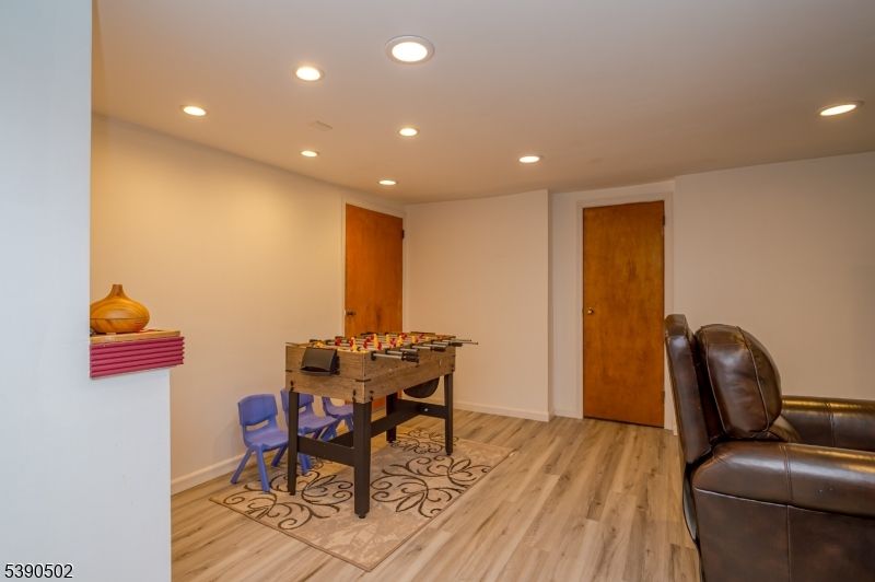 Game Room, Interior, Recessed Lighting, Wood Texture Flooring