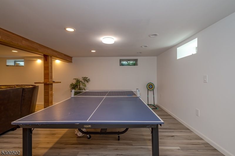Game Room, Interior, Recessed Lighting, Wood Texture Flooring